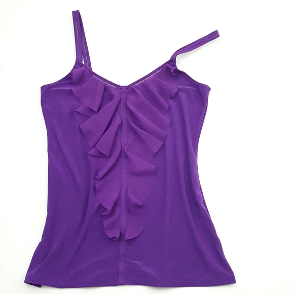 WHITE HOUSE BLACK MARKET Sleeveless Ruffle Blouse - Picture 5 of 9